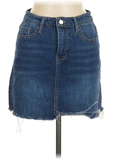Pre-owned Wild Fable Denim Skirt In Blue
