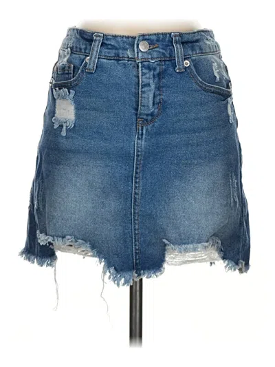 Pre-owned Wild Fable Denim Skirt In Blue
