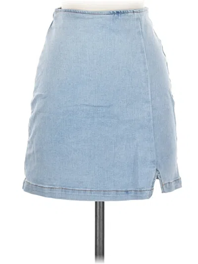 Pre-owned Wild Fable Denim Skirt In Blue