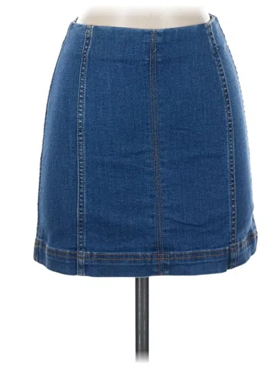 Pre-owned Wild Fable Denim Skirt In Blue