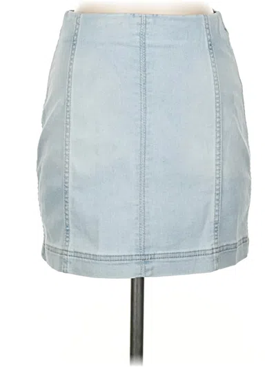 Pre-owned Wild Fable Denim Skirt In Blue