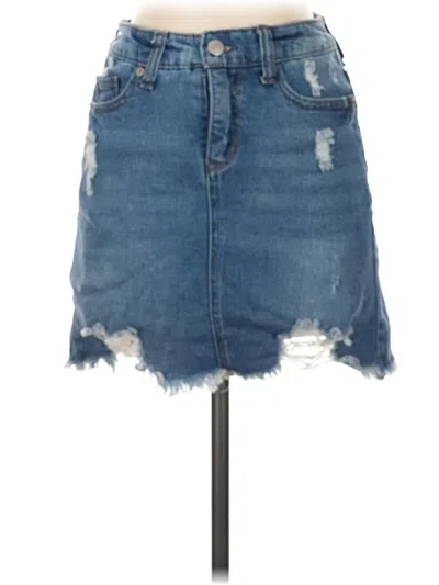 Pre-owned Wild Fable Denim Skirt In Blue