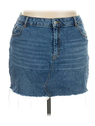 Pre-owned Wild Fable Denim Skirt In Blue