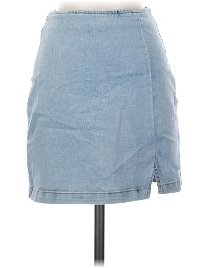Pre-owned Wild Fable Denim Skirt In Blue