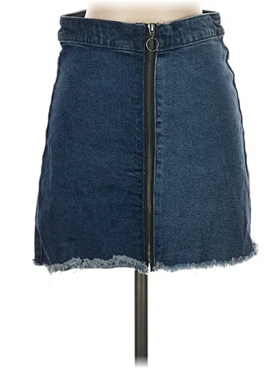 Pre-owned Wild Fable Denim Skirt In Blue