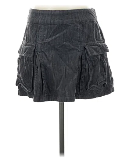 Pre-owned Wild Fable Denim Skirt In Gray