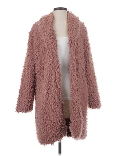 Pre-owned Wild Fable Faux Fur Jacket In Pink