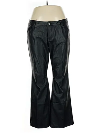 Pre-owned Wild Fable Faux Leather Pants In Black