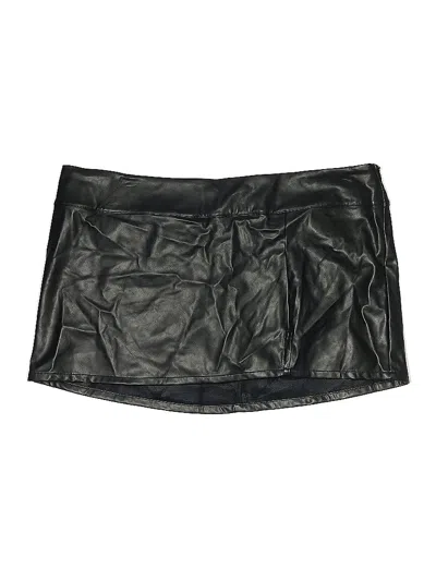 Wild Fable Faux Leather Skirt In Black
