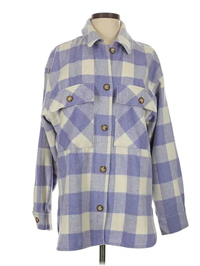 Pre-owned Wild Fable Fleece Jacket In Blue