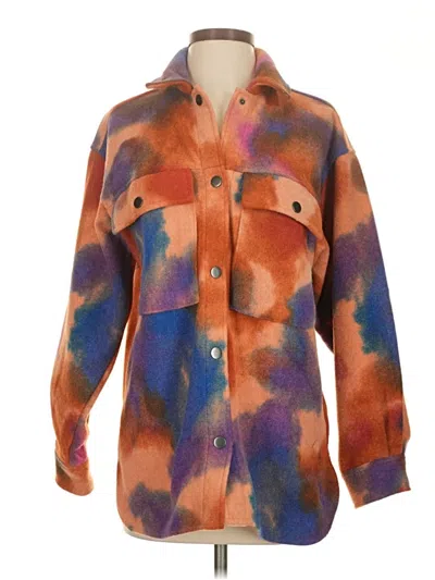 Pre-owned Wild Fable Fleece Jacket In Orange