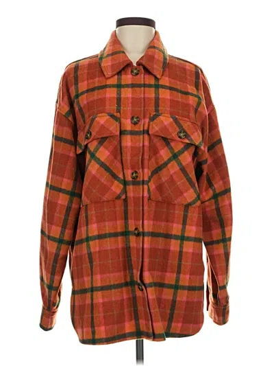 Pre-owned Wild Fable Fleece Jacket In Orange