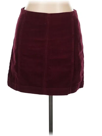 Pre-owned Wild Fable Formal Skirt In Burgundy