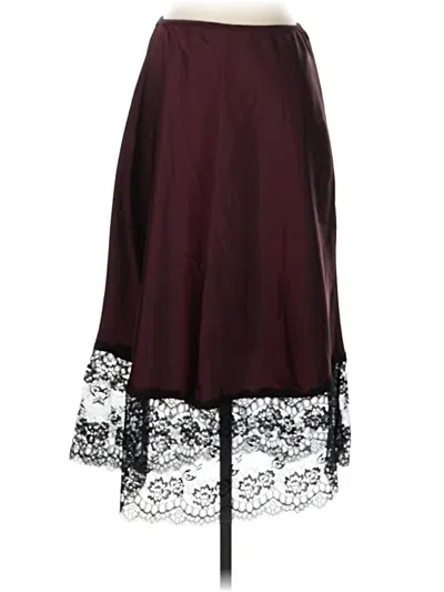 Pre-owned Wild Fable Formal Skirt In Burgundy