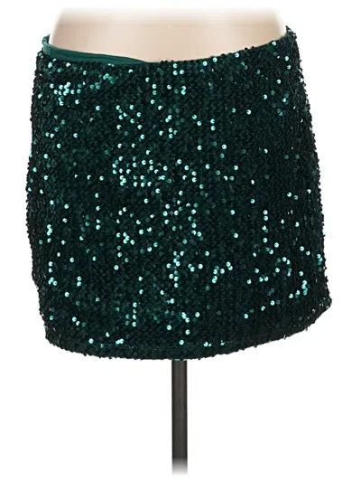 Pre-owned Wild Fable Formal Skirt In Teal