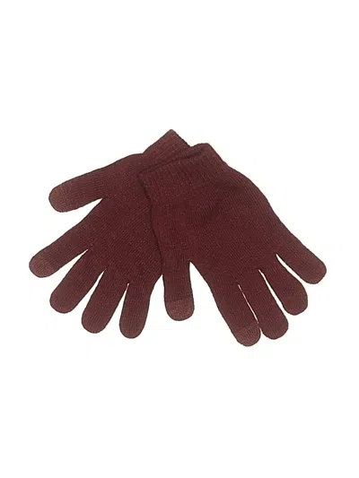 Pre-owned Wild Fable Gloves In Burgundy