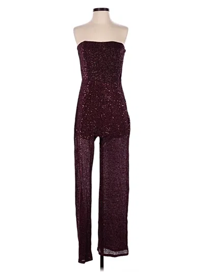 Pre-owned Wild Fable Jumpsuit In Burgundy
