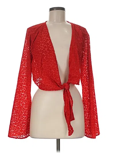 Wild Fable Kimono In Red