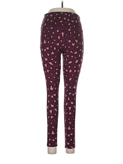 Pre-owned Wild Fable Leggings In Burgundy