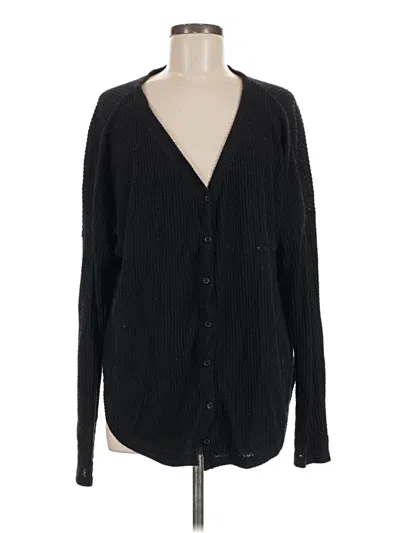 Pre-owned Wild Fable Long Sleeve Blouse In Black