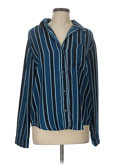 Wild Fable Long Sleeve Blouse In Blue
