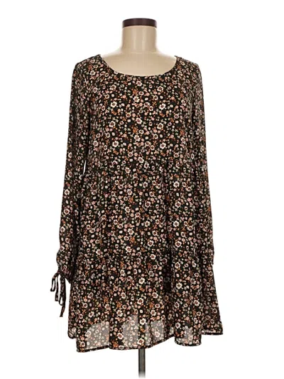Pre-owned Wild Fable Long Sleeve Blouse In Brown