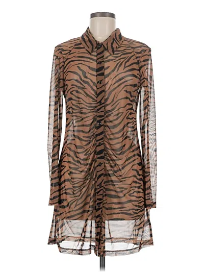Wild Fable Long Sleeve Blouse In Brown