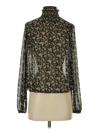 Pre-owned Wild Fable Long Sleeve Blouse In Gold