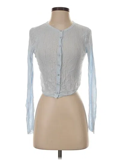 Pre-owned Wild Fable Long Sleeve Blouse In Gray