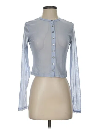 Pre-owned Wild Fable Long Sleeve Blouse In Gray