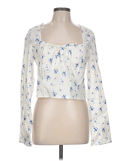 Pre-owned Wild Fable Long Sleeve Blouse In Ivory