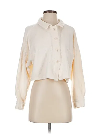 Pre-owned Wild Fable Long Sleeve Blouse In White