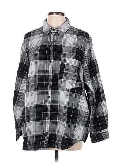 Pre-owned Wild Fable Long Sleeve Button Down Shirt In Black