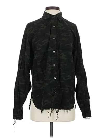 Pre-owned Wild Fable Long Sleeve Button Down Shirt In Black