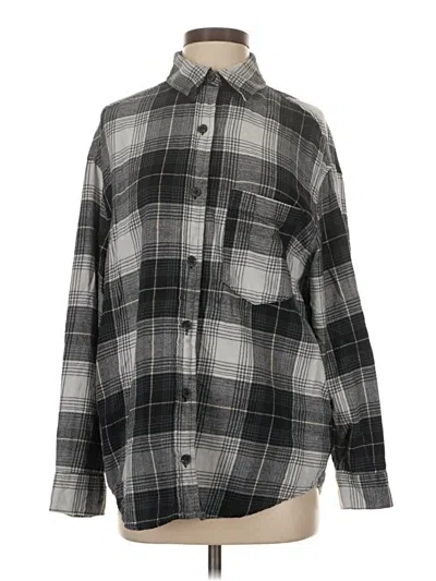 Pre-owned Wild Fable Long Sleeve Button Down Shirt In Black