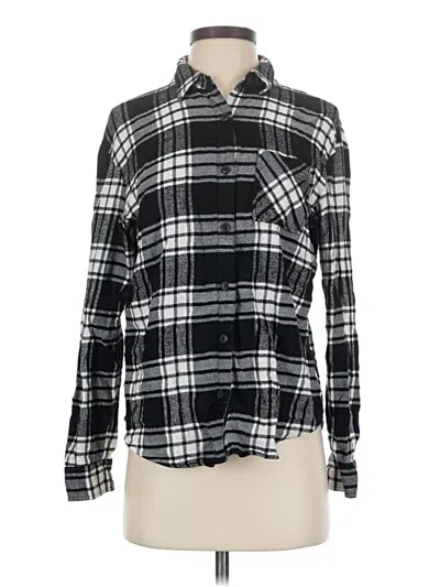 Pre-owned Wild Fable Long Sleeve Button Down Shirt In Black