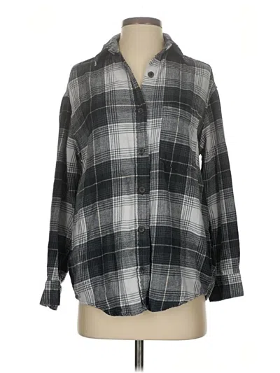 Pre-owned Wild Fable Long Sleeve Button Down Shirt In Gray