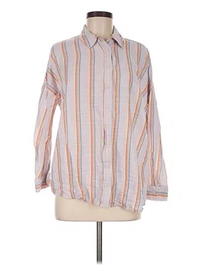 Pre-owned Wild Fable Long Sleeve Button Down Shirt In Gray