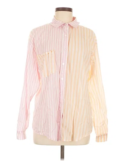 Pre-owned Wild Fable Long Sleeve Button Down Shirt In Pink