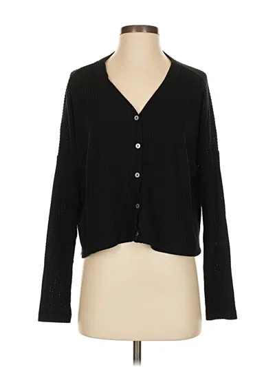 Pre-owned Wild Fable Long Sleeve Henley Shirt In Black