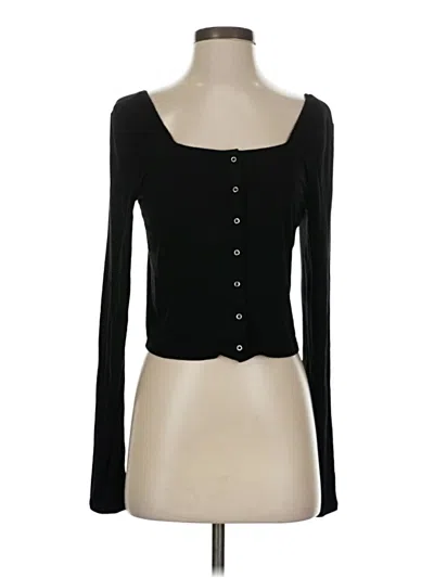 Wild Fable Long Sleeve Henley Shirt In Black