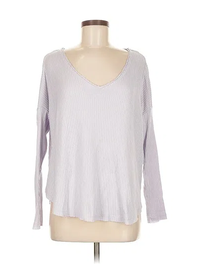 Pre-owned Wild Fable Long Sleeve T-shirt In Gray