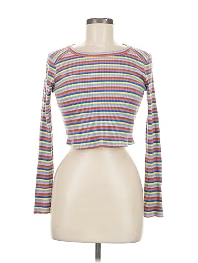 Pre-owned Wild Fable Long Sleeve T-shirt In Silver