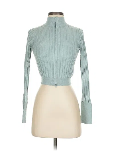 Pre-owned Wild Fable Long Sleeve Top Green Turtleneck Tops