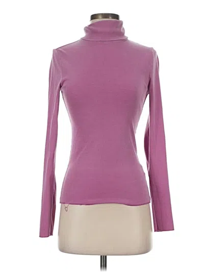 Pre-owned Wild Fable Long Sleeve Top Purple Turtleneck Tops