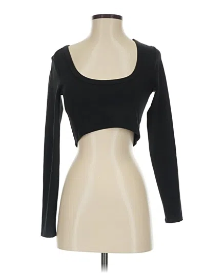 Pre-owned Wild Fable Long Sleeve T-shirt In Black