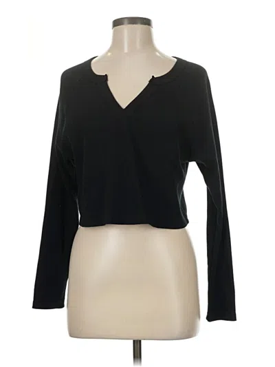 Pre-owned Wild Fable Long Sleeve T-shirt In Black