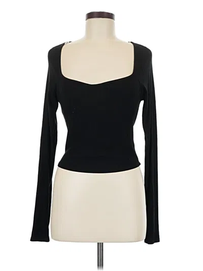 Pre-owned Wild Fable Long Sleeve T-shirt In Black