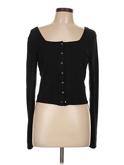 Pre-owned Wild Fable Long Sleeve T-shirt In Black