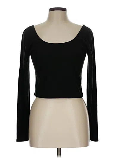 Pre-owned Wild Fable Long Sleeve T-shirt In Black